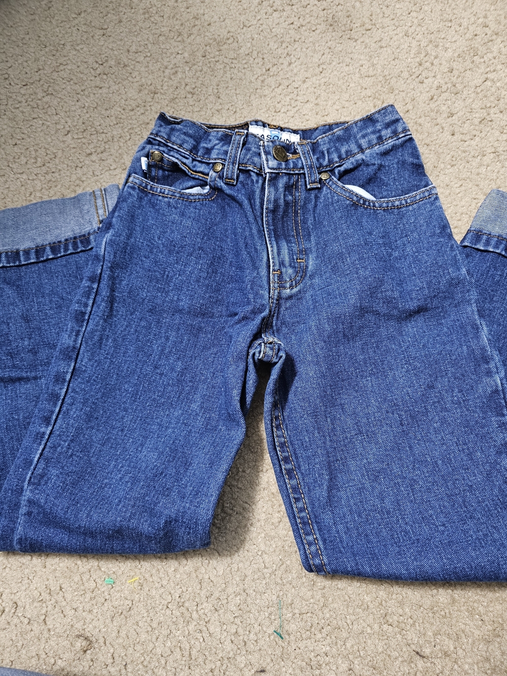 Gasoline Vintage Kids High Waist Straight Leg Jeans Size 7